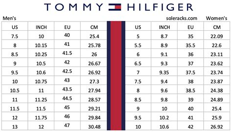 tommy hilfiger belt size chart.